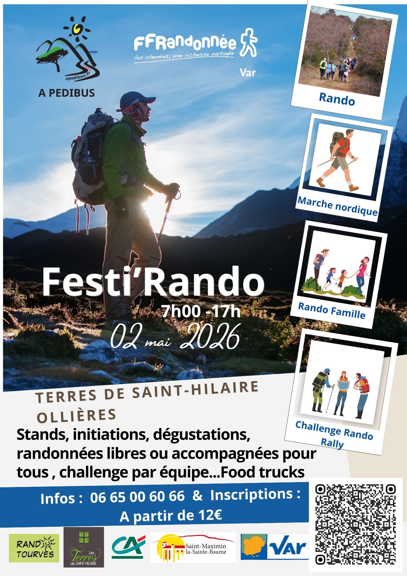 Festi'Rando le 2 mai sur les Terres de de Saint-Hilaire à Ollières - Comité de Randonnée du Var