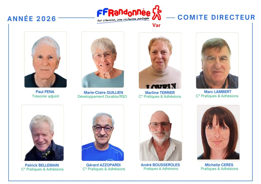 Mission et composition du Comité de Randonnée pédestre du Var